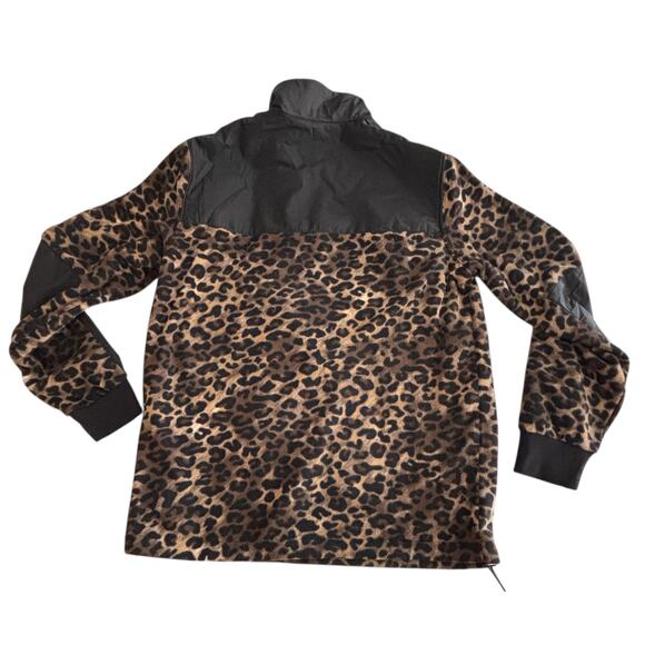 Vans Check Me Out Mens Leopard Anorak Jacket Coat Medium Brown Black NEW Sk8 - Picture 3 of 13